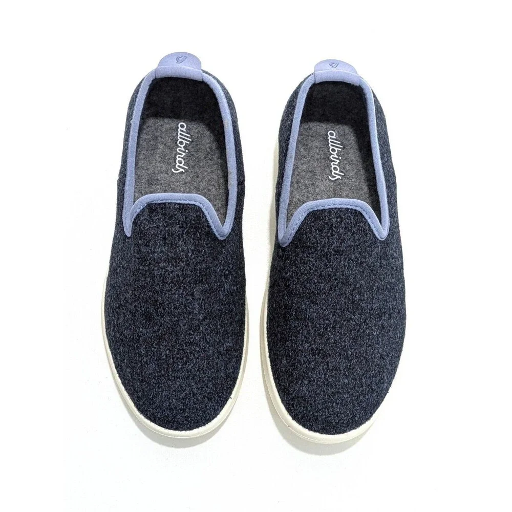Allbirds Navy Blue Wool Loungers / Slip On Loafers - Size 5 Womens